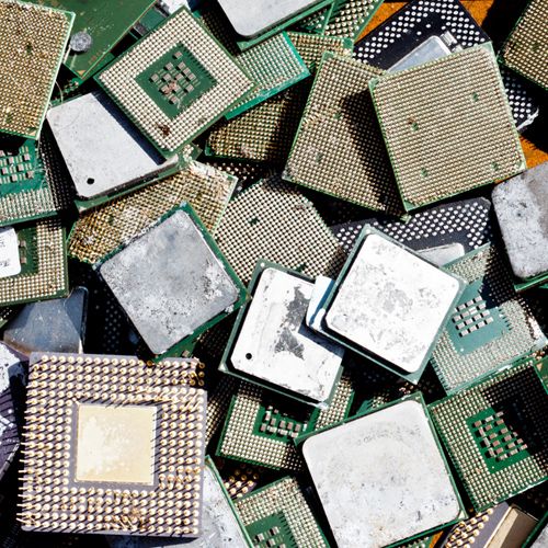 Elektronik und Computerschrott